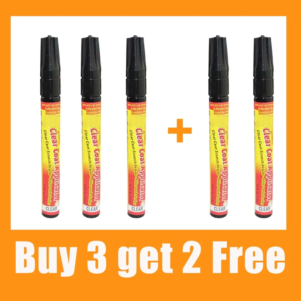 Penna per riparazione graffi auto Penna per ritocco Penna per pittore Riparazione superficiale Applicatore professionale Dispositivo per rimozione graffi trasparente per auto di qualsiasi colore: Arancione