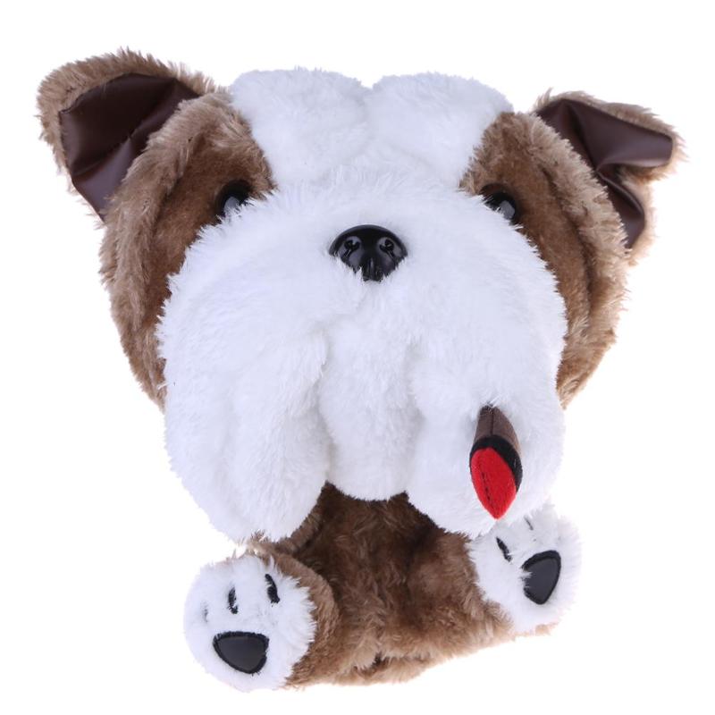 Soft Fleece Golf Putter Protective Cute Cartoon Puppy Dog Golf Club Head Covers Protector for 460CC No.1 Drive Golf Accessories: 02