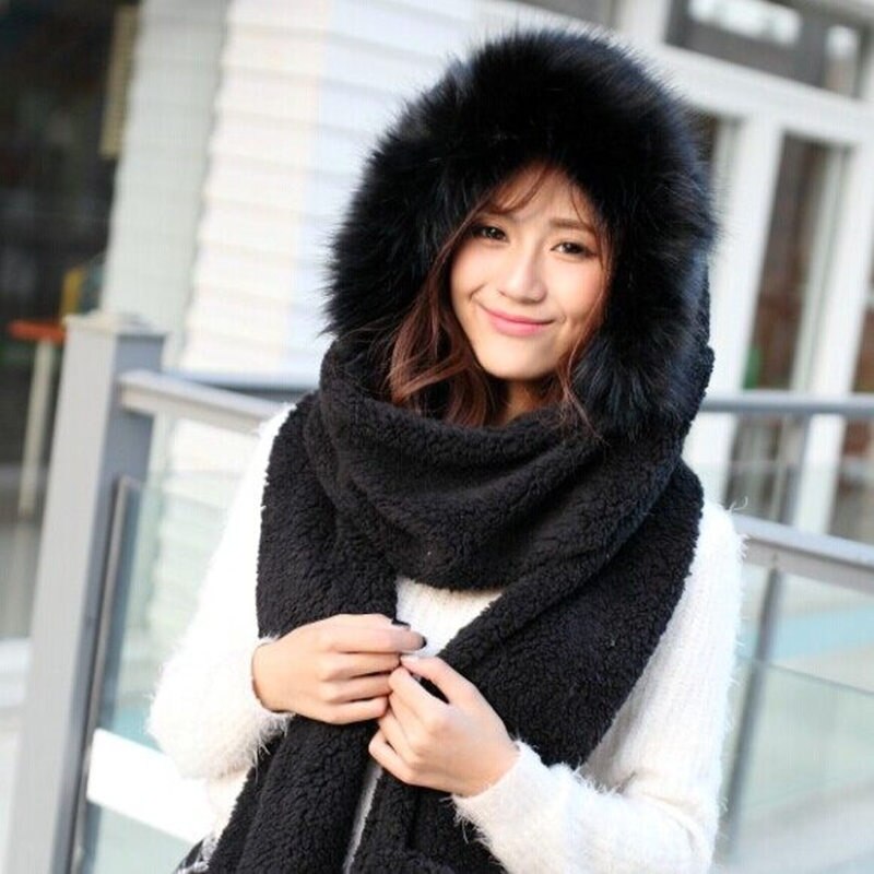 Pretty Sweet Hats Sets With Scarf Glove Winter Women Cute Girl Beautiful Cotton Velvet Caps
