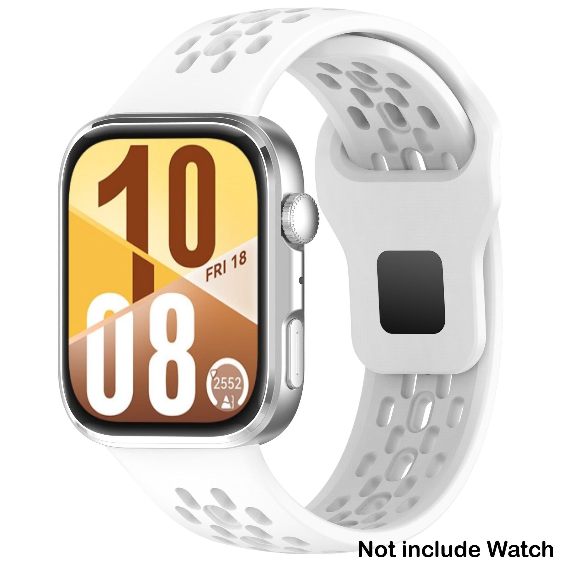 Pustende silikonrem til huawei watch fit 4 pro sport armbånd belte til huawei watch fit 4/ fit 3 båndtilbehør: Xxl / Svart gul