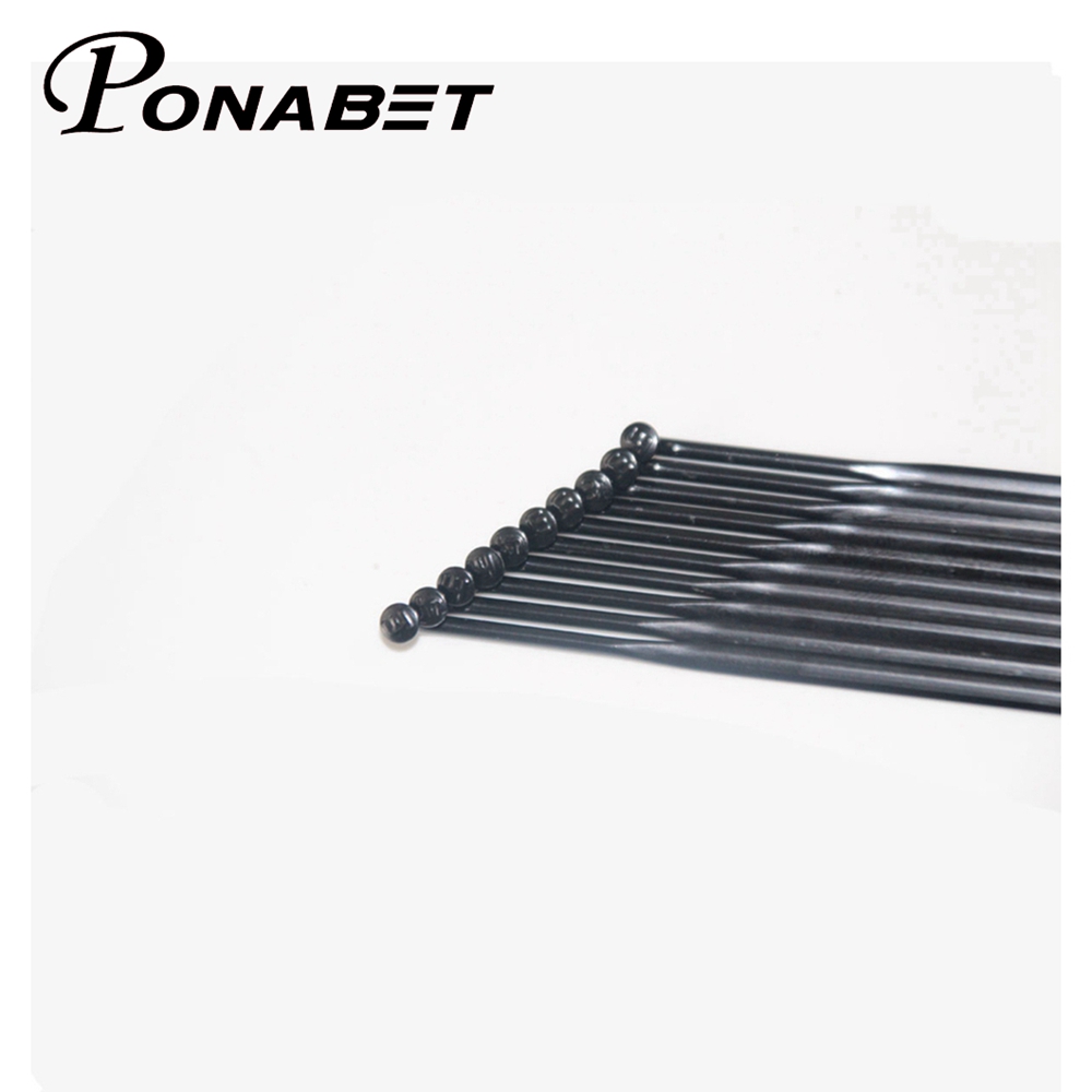 PONABET CN mac Aero 494 bladed spoke [black ] [J-Bend] + CN alloy nipples