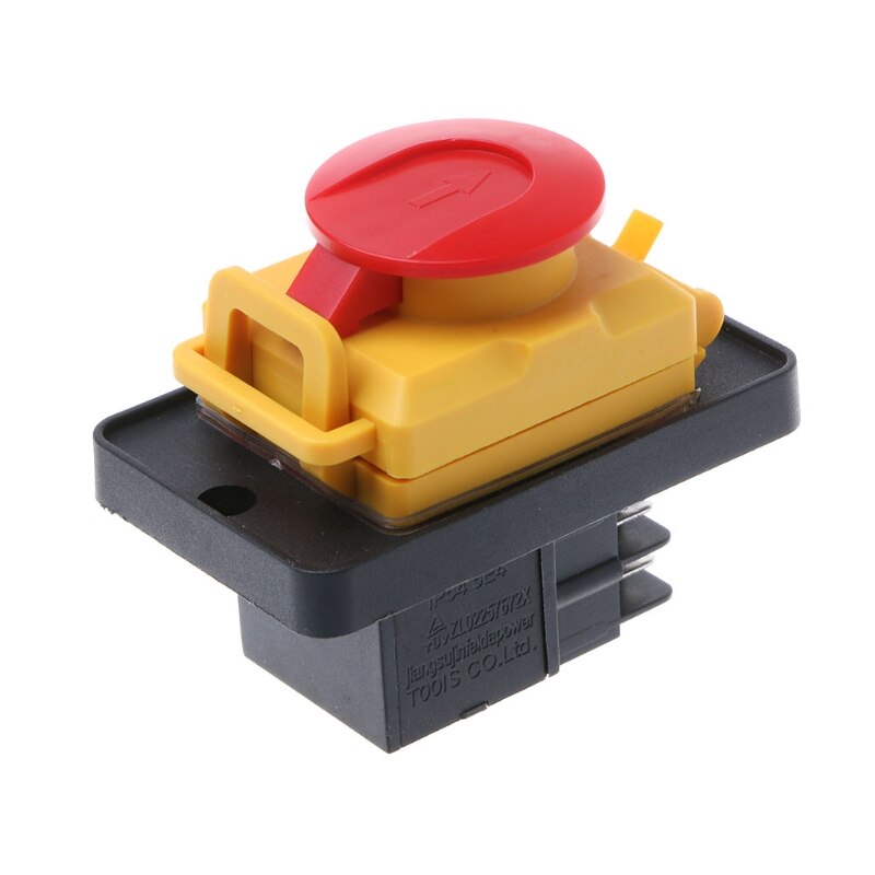 1 Pc Plastic Waterproof Magnetic Switch KJD12 250V 4Pin Waterproof Magnetic Start Stop No Volt Release Pushbutton Switch