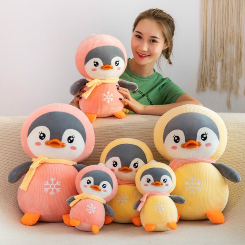 Cartoon Penguin Doll Aquarium Plush Toy Cute Little Penguin Sofa Pillow Home Decorations