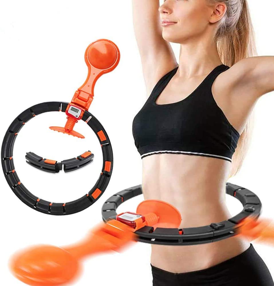 Fitness Gewogen Smart Hoepel Verstelbare Afneembare Tellen Taille Sport Hoepel Exercise Cirkel Ring