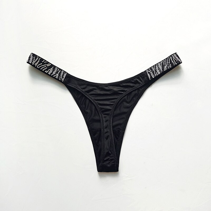 String Sexy de Style européen pour femmes, sous-vêtement en diamant, taille basse, sans couture, confortable, string zèbre, Lingerie féminine,