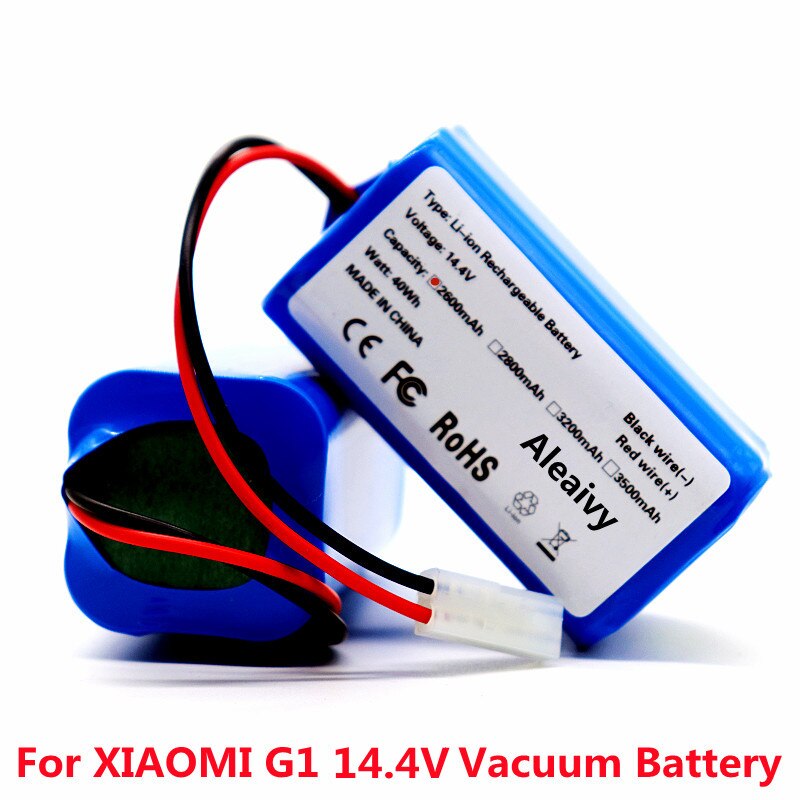 Batería de iones de litio de 14,8 V y 2600mAh para Xiaomi G1 MI, paquete de batería 18650 para Robot aspirador MJSTG1, nueva
