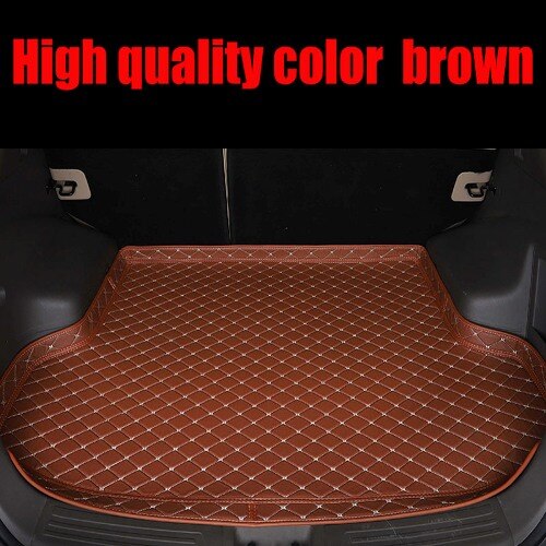 car Trunk mats for Mercedes Benz M ML GLE class W164 W166 250 300 320 350 400 450 500 550 rugs car styling carpet: brown