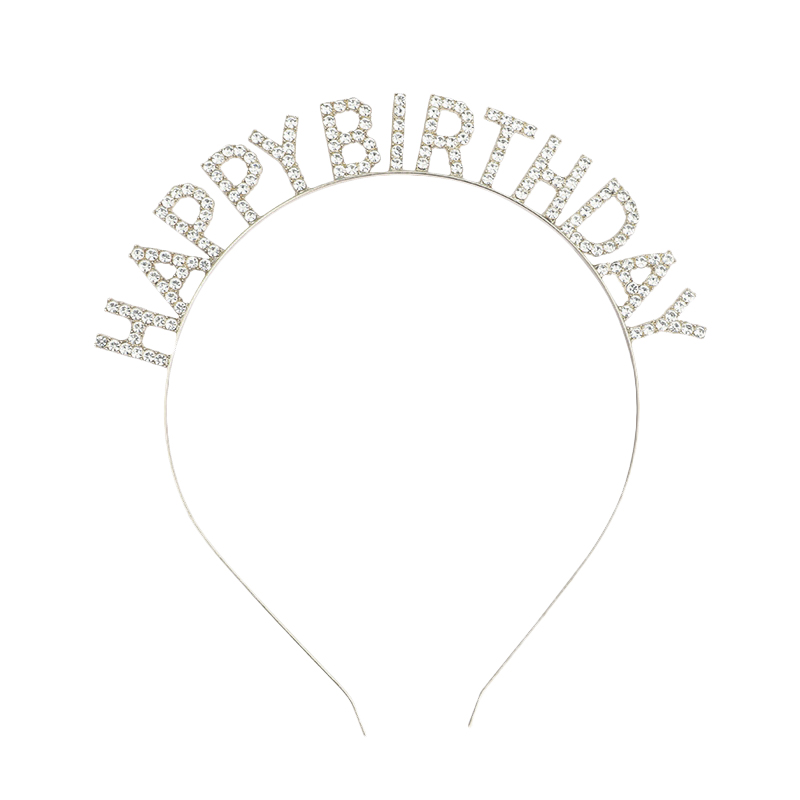 Happy Birthday European And American Birthday Party Headgear Headband Female Letters Happy Birthday Headband Women: 10