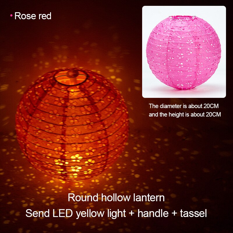 Okrągłe chińskie lampiony papierowe wiszące urodziny dekoracje ślubne zestaw robić pakowania prezentów DIY Lampion wisząca kula zaopatrzenie solidny z diodami doprowadziło