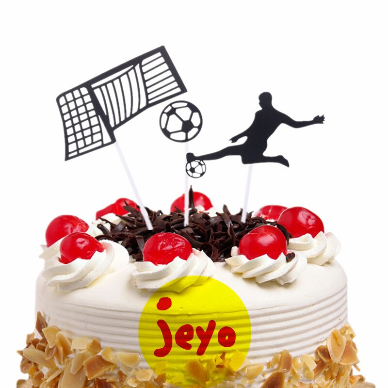 Cake Topper Football Soccer Kids Happy Birthday Cake Flags For Boys Man Dad Birthday Sports Party DIY Cake Decorations: cp259