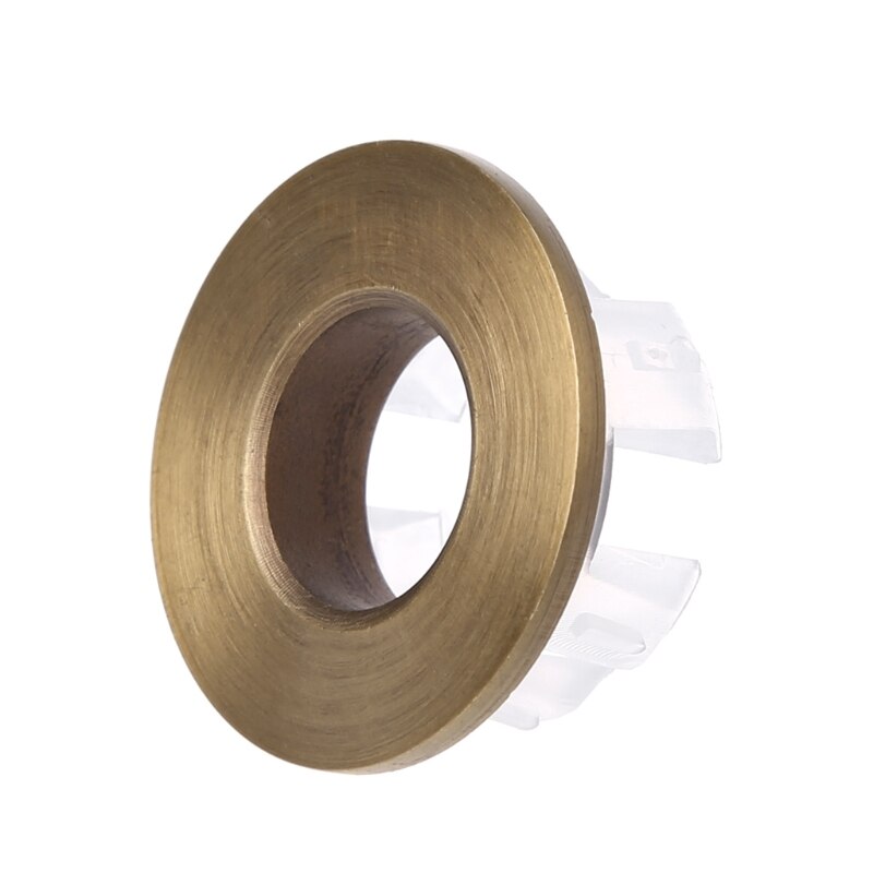 Brass Six Foot Ring Insert Replacement Bathroom Basin Faucet Sink Overflow Cover