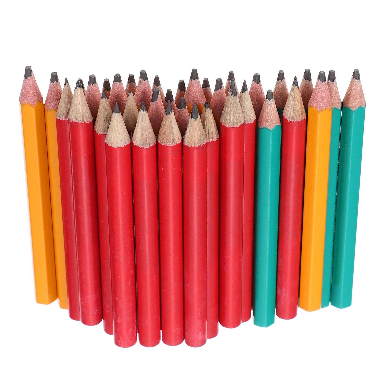108Pcs Portable Kids Writing Pencils Plastic Pencils for Toddlers Writing Learning Pencils for Children