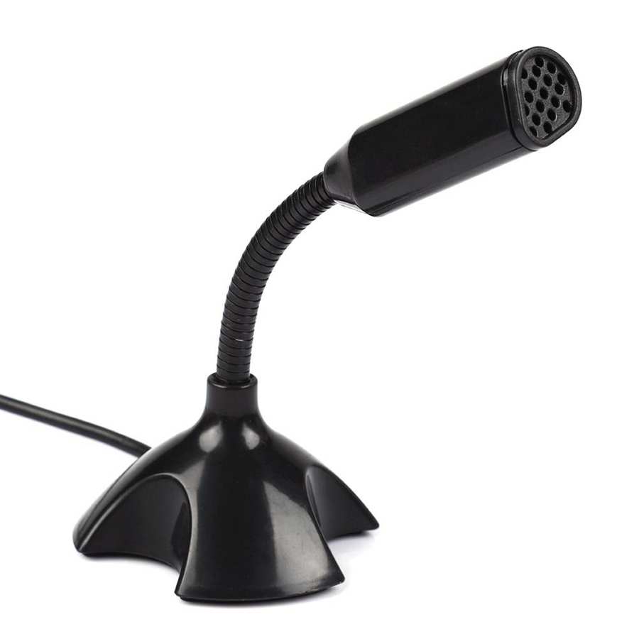 Adjustable USB Laptop Microphone Mini Condenser Computer Microphone Flexible Desktop Stand Mic for Video Conference Recording