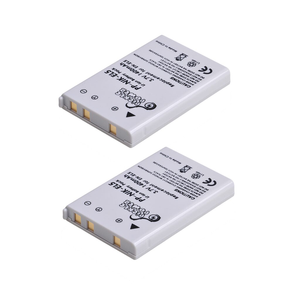 4 Pcs EN-EL5 ENEL5 Battery & LED Dual USB Charger for Nikon Coolpix P530 P520 P510 P100 P500 P5000 P5100 P6000 3700 4200 Camera.: 2 Battery