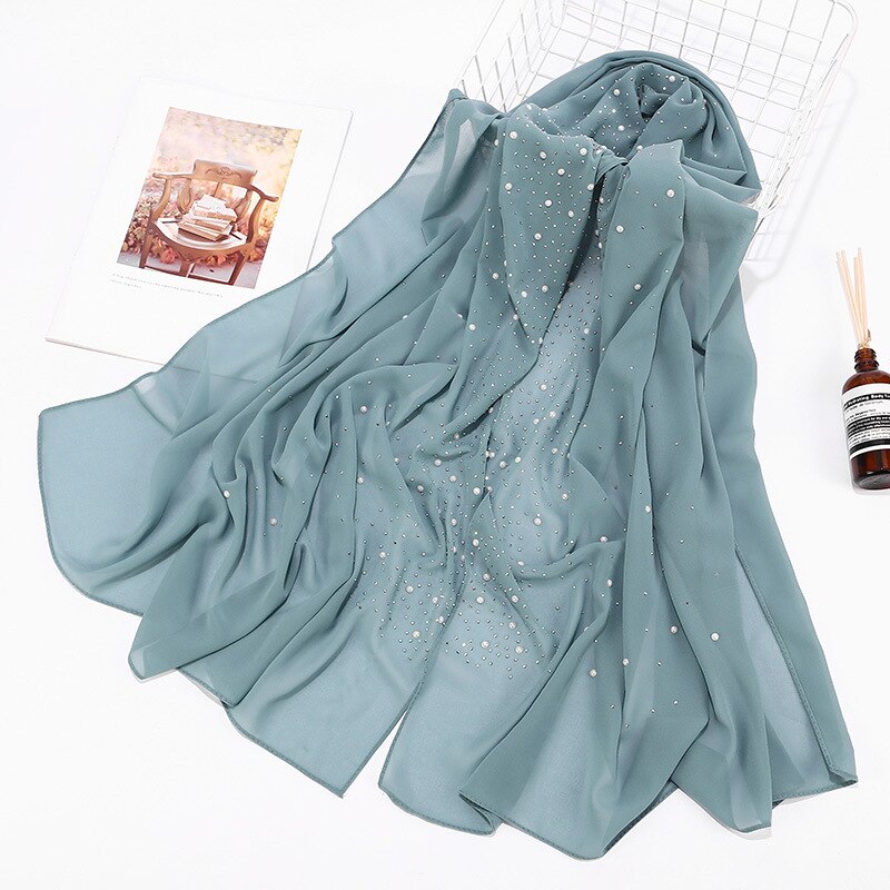 Chiffon Hijabs Schal Turbane Chiffon Schals für muslimische Schleier islamische malaysische Frauen Schleier Hijabs Schal lange Schals