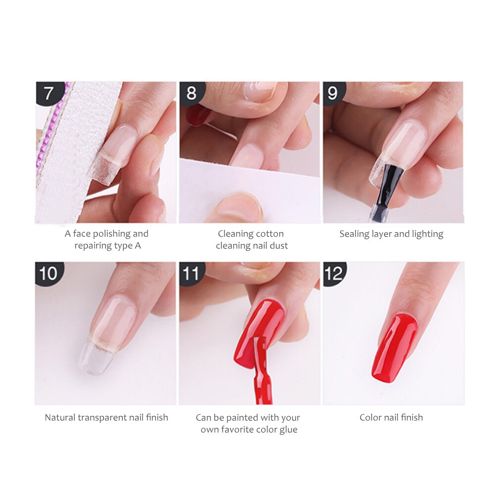 15ml Nail Extension Gel Nail Care Fiberglass Silk Nails Wrap Stickers Gel Nail Art UV Extension Tools With Extended Fiber