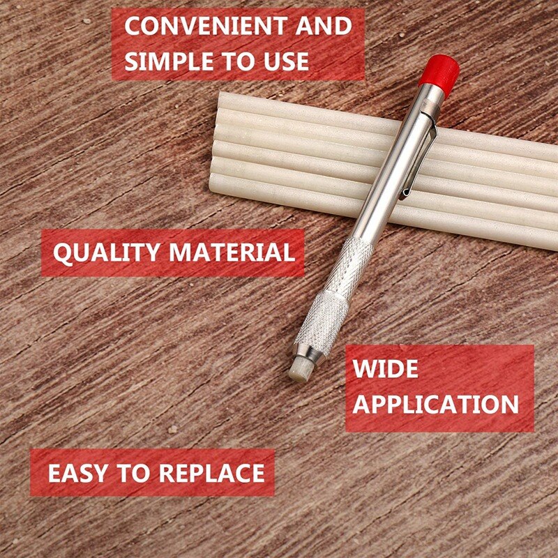 2 Pieces Soapstone Holders Round Soapstone Marker Soapstone Pen With 14 Pieces Refills For Welding Tools And Markers