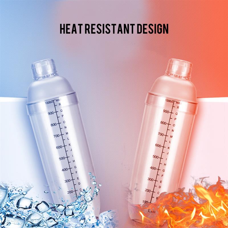 Mixing Cups Clear Multipurpose Hand Shaker with Scale Shaker Milk Tea Shop Supplies Special Shake Cup Snow Grams Pot