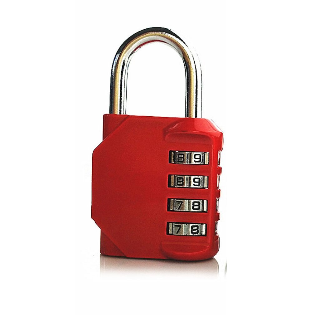 large size 4 digit Number Code Lock Resettable padlock Security Digital Combination Locks for Travel Suitcases Luggage
