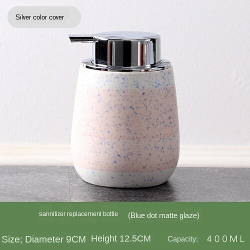 Ceramic Liquid Soap Dispenser Bottle Shower Gel Dispensers Portable Liquid Soap Bottle Lotion Dispensing Bathroom Accessories: H
