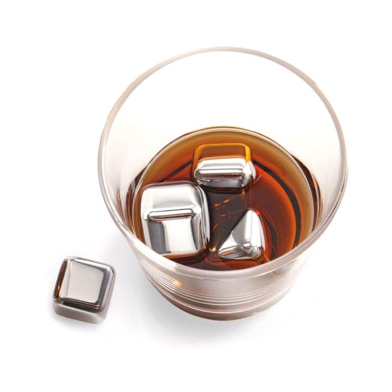 Cubos de hielo de piedra de vino de acero inoxidable, piedra enfriadora reutilizable para whisky, vino, mantiene su bebida fría más larga, paso de prueba SGS, 8 piezas