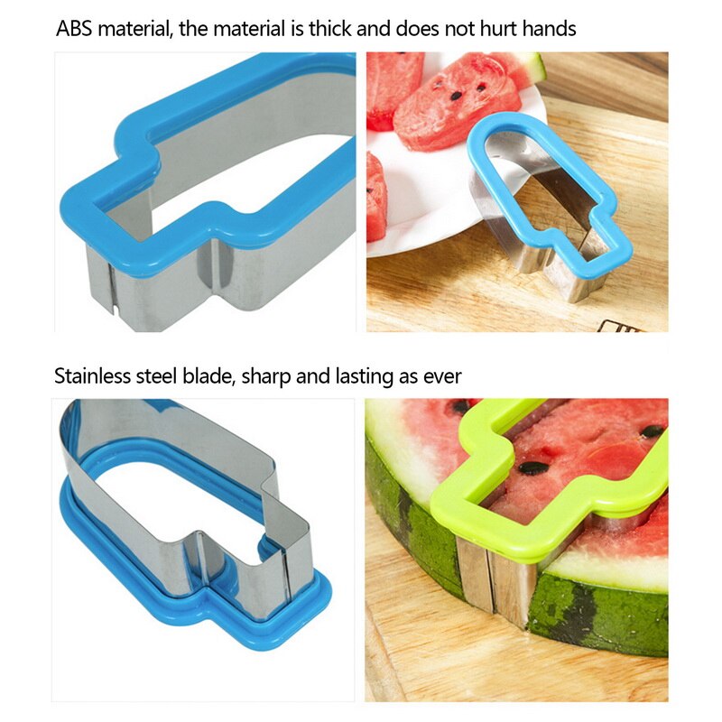 Watermelon Cutter Stainless Steel Cute Tree Cutting Watermelon Kitchen Gadgets Salad Fruit Slicer Cutter Tools