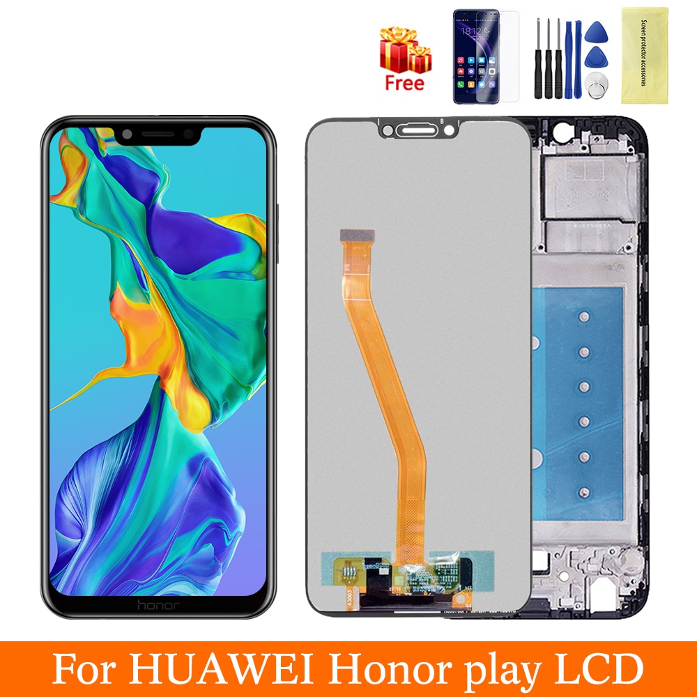 6.3 ''Lcd Voor Huawei Honor Play Lcd Touch Screen Digitizer Met Frame Assembly Voor Honor Play COR-L29 COR-L09 lcd