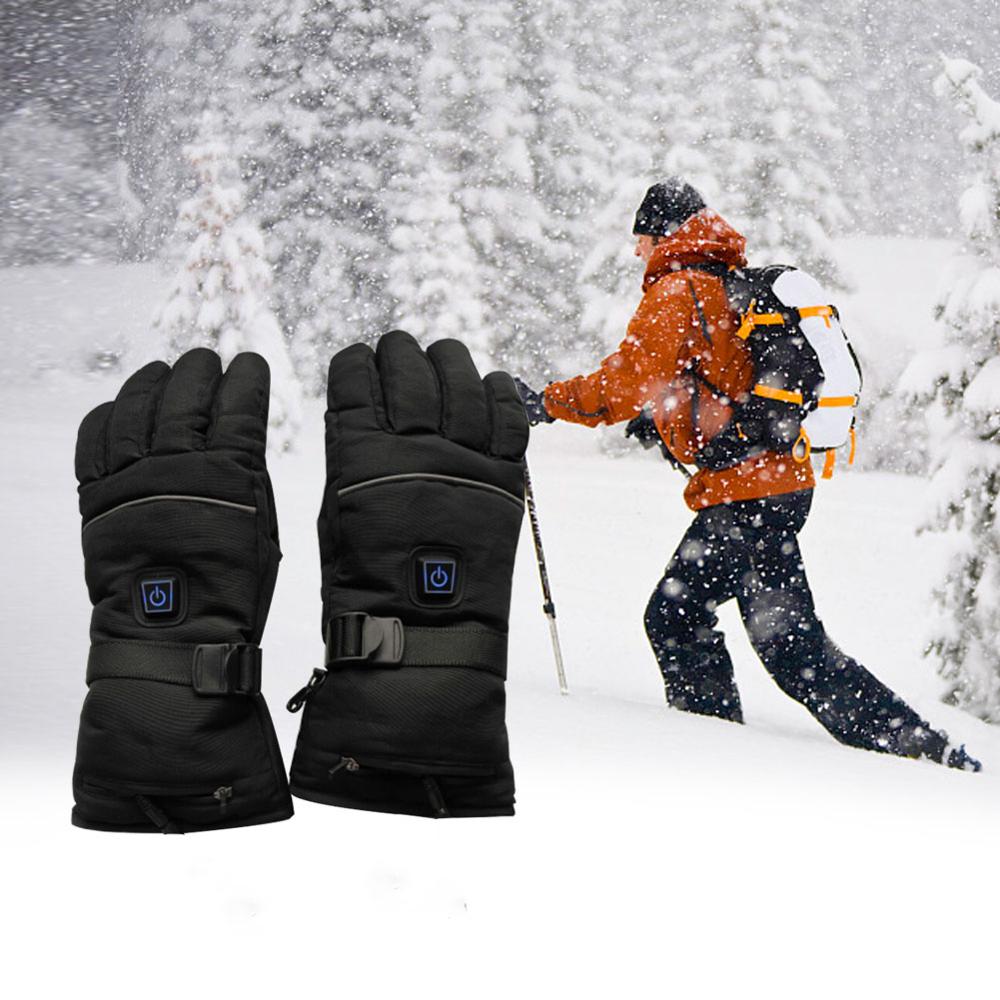 Elektrische Verwarming Handschoenen met Batterijen Verwarmde Thermische Handschoenen voor Mannen Vrouwen Volledige Fingers Winter Hand Warmer Ski Handschoenen