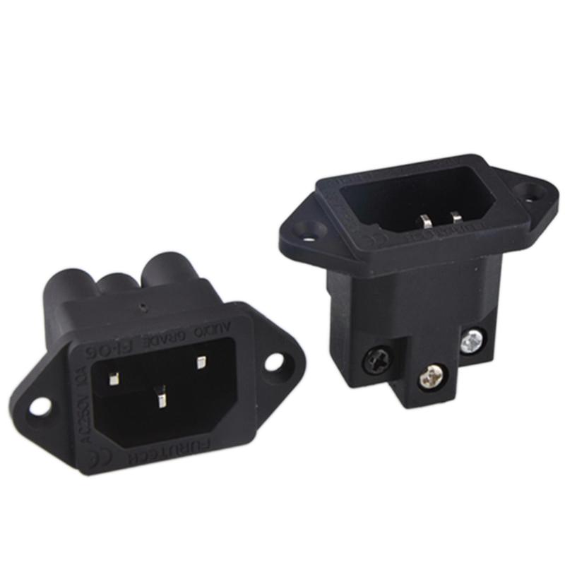 Presa A Muro Aexit IEC C-19 – AC250V 16A, Nera, Connettore Industriale, Per Uso Domestico/ufficio