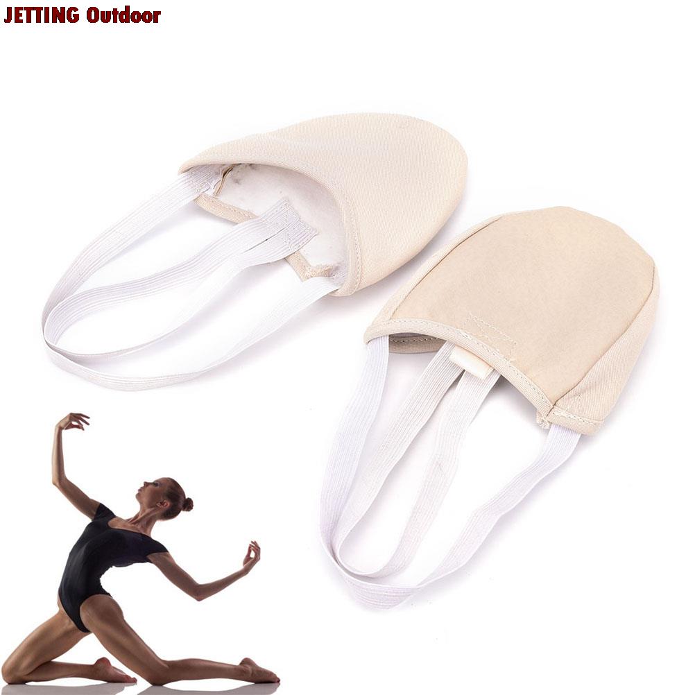 Chaussures de gymnastique rythmique demi-longueur, 1 paire, Roupa ginasta, pour enfants et adultes, semelles de peau, tampons de danse