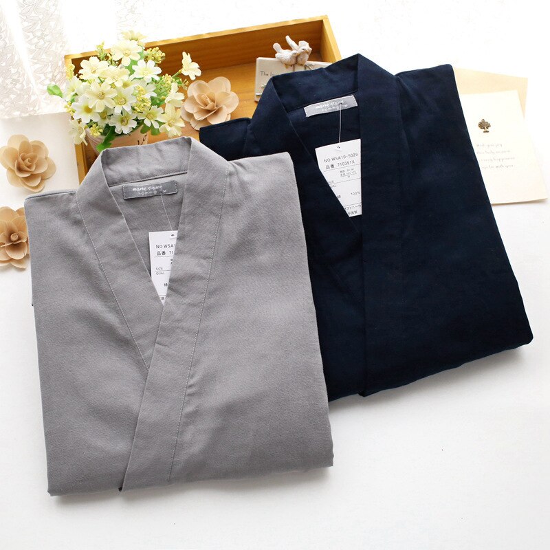 Double Villages Heren Japanse Yukata Kimono Robe Pyjama Yukata badjas robe Double Villages Heren Japanse Yukata Kimono Robe Pyjama Yukata badjas robe