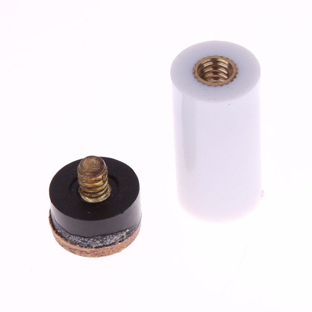 Biljard reservedeler 13mm 5x pool cue stick ferrules og 5 skruer på tips for snooker