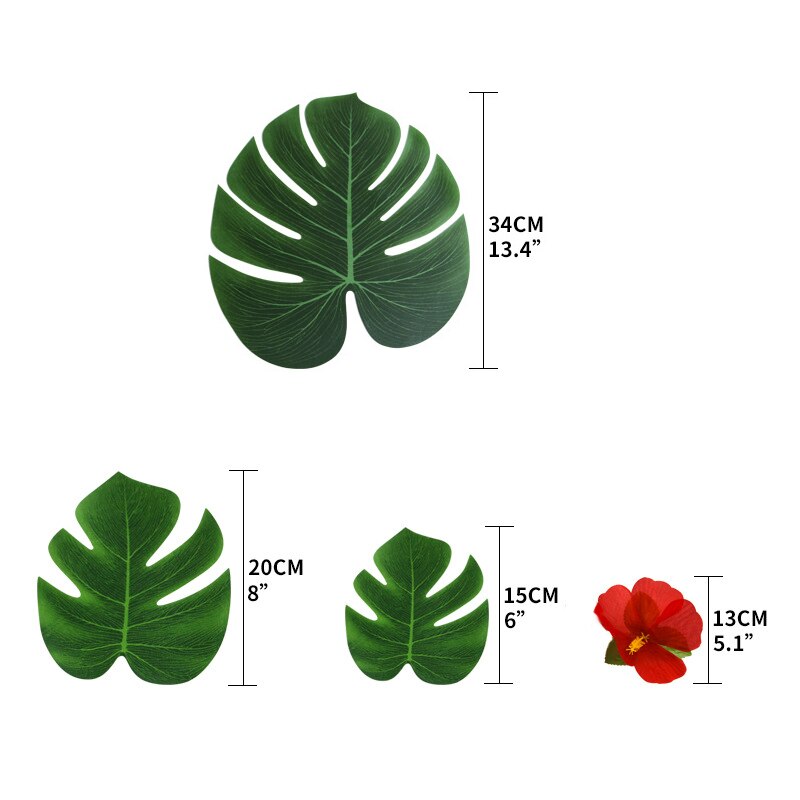 Palmblad Bord Rond Vorm 18cm (200 Stuks