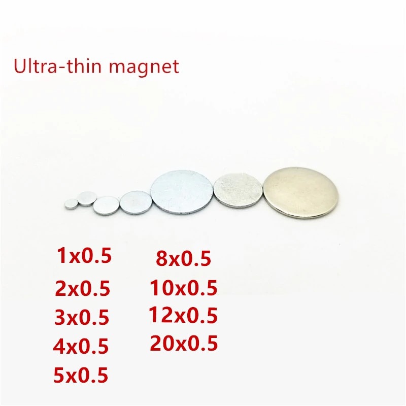 100Pcs Magneet Encoder 0.5 Mm Sterke Magnetische Standaard 1x0.5/2x0.5/3x0.5/4x0.5/5x0.5/6x0.5.8x0.5/10x0.5/12X0.5 Mm
