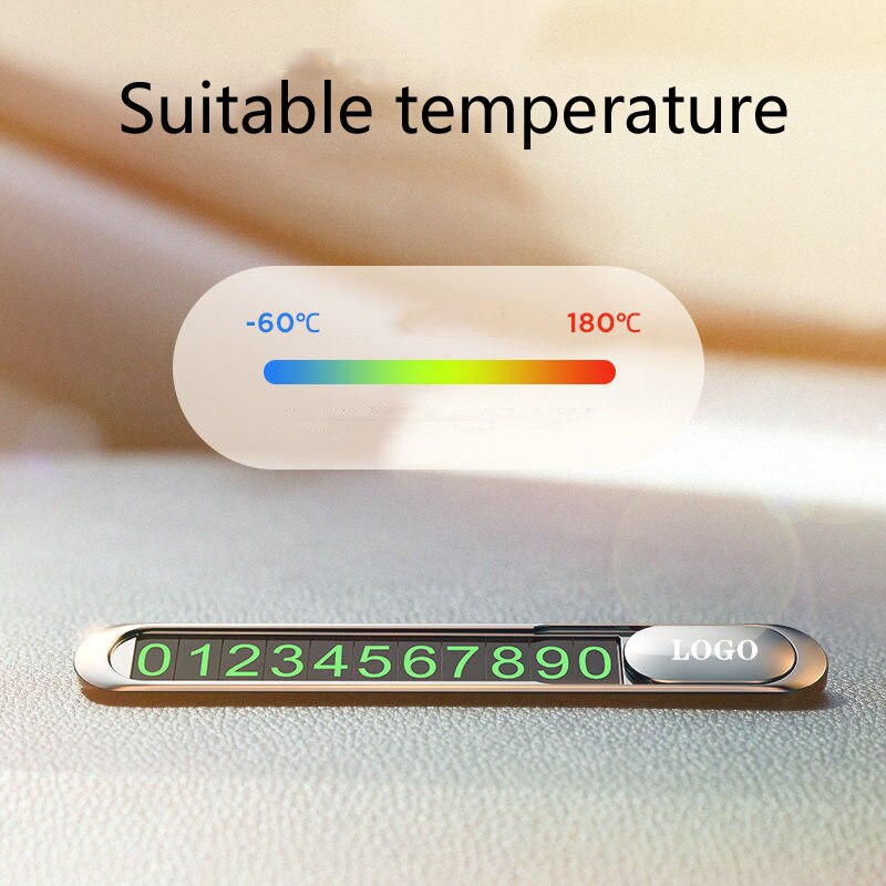 Lichtgevende Auto Tijdelijke Parkeerkaart Telefoon Nummer Houder Aantallen Stickers Forford St Accessoires