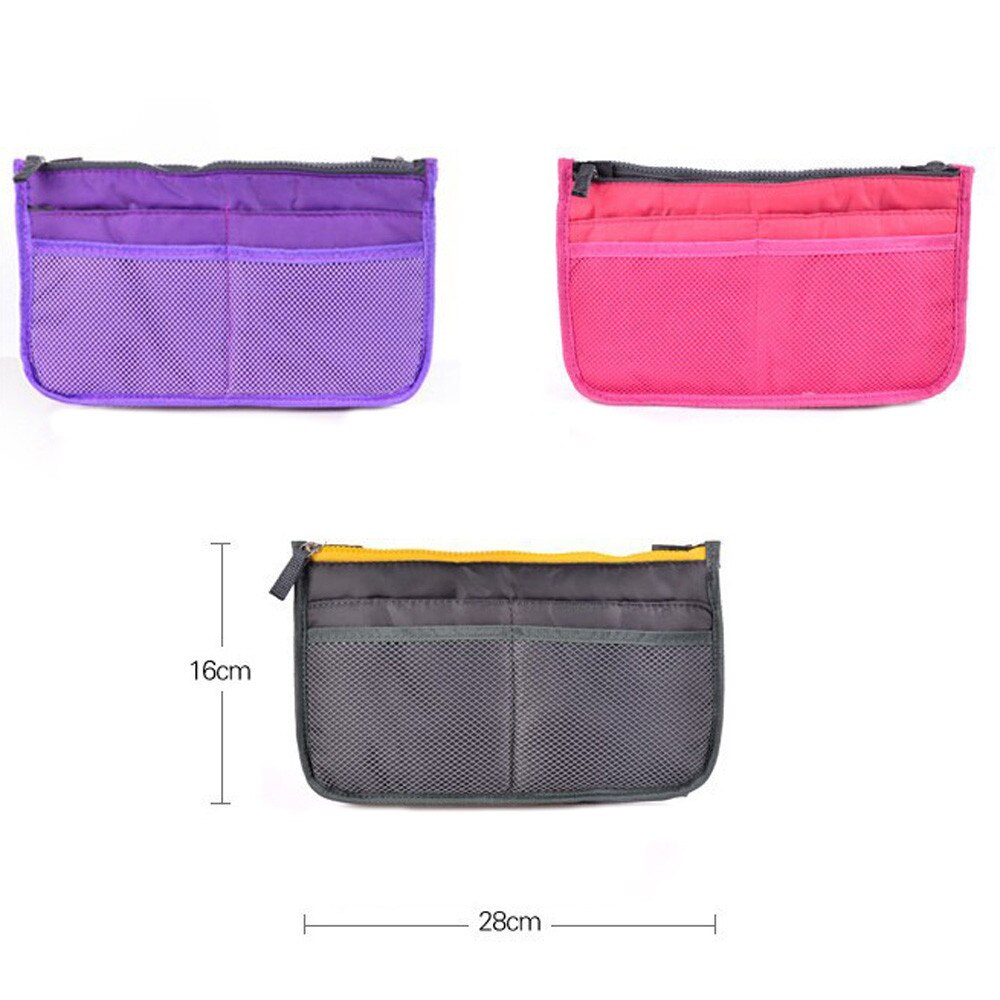 Portable Multi Function Dual Zipper Storage Bag Cosmetic Organizer Holder Outdoor Convenience Bags Sport Storage Bag