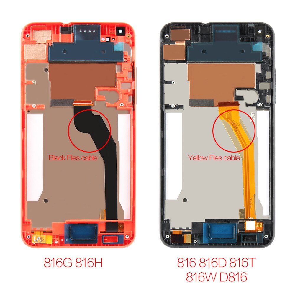 5.5 "für HTC Verlangen 816 LCD berühren Bildschirm Digitizer mit Rahmen LCD Reparatur Teile D816 Für HTC D816G Anzeige 816W 816G 816H Glas