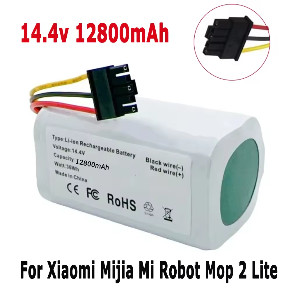 100% 14.4v 12800 akku  n011-4 s 1p für xiaomi mi robot vacuum mop 2 lite mjstl staubsauger