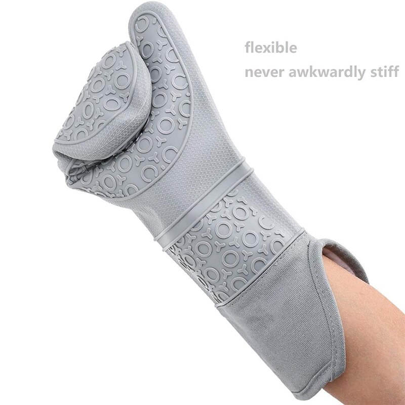 6Stck extra Lange Backofen Handschuhe und Topf Halfter setzt, Hitze Beständig Silikon Ofen Handschuhe, Mini Ofen Handschuhe und Heißer Pads Topflappen