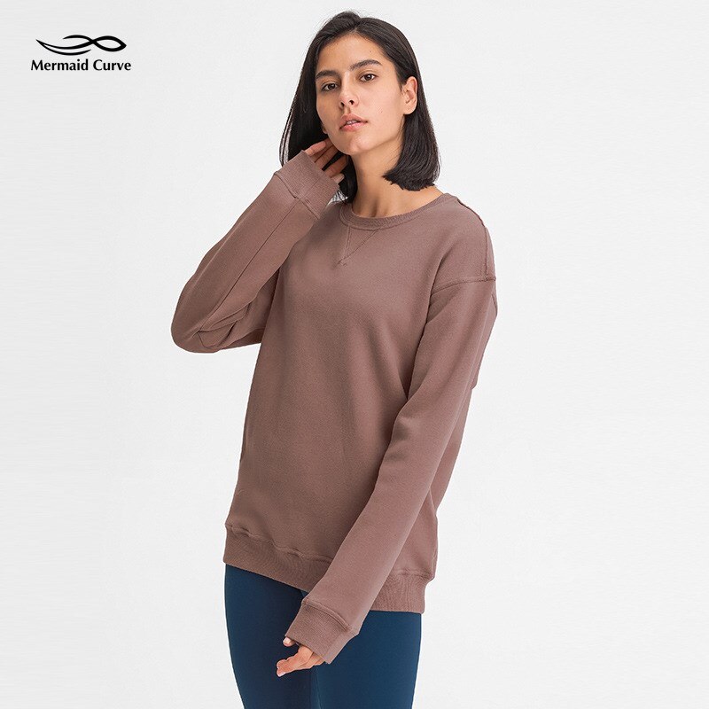 Sudadera con capucha de Mermaid Curve para mujer, ropa para Parte Superior Femenina, con estampado de sirena, para otoño e invierno, para tiempo libre, entrenamiento de gimnasia
