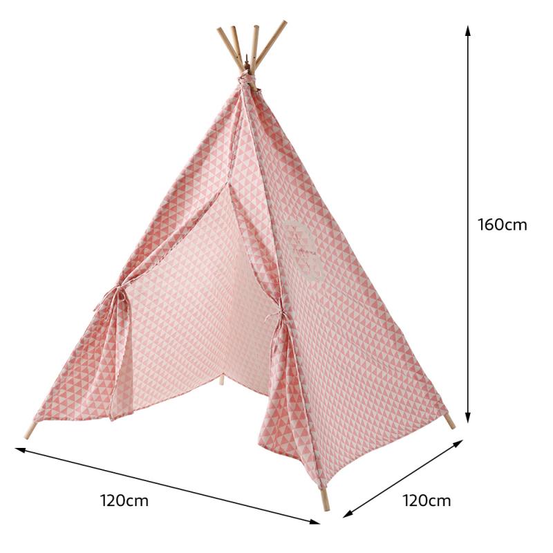 120*120*150cm tende per bambini portatili Tipi Play House tela di cotone tenda da gioco Wigwam bambino piccola Teepee decorazione della stanza HWC