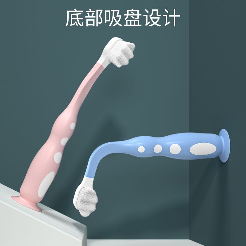 Wanmao-cepillo de dientes para bebés de más de 1 año, juego de pasta dental, taza de enjuague bucal