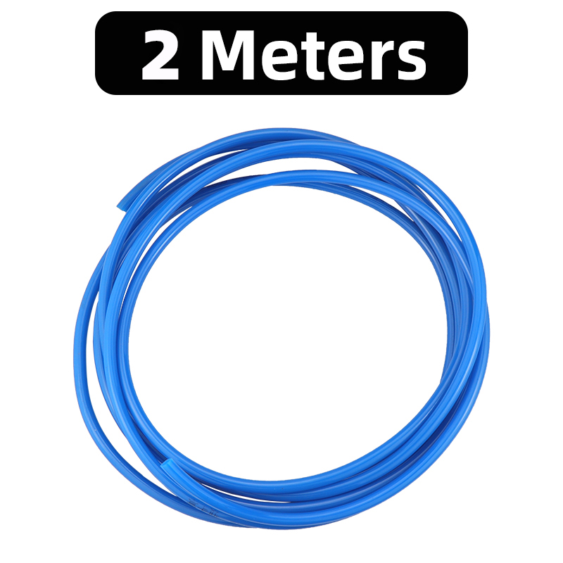Tubo neumático de PU de aire de 2 metros/5 metros de largo, manguera de aire de 4mm, 6mm, 8mm, 10mm, 12mm, componente de tubería: Azul / 1-1 / 4 pulgadas