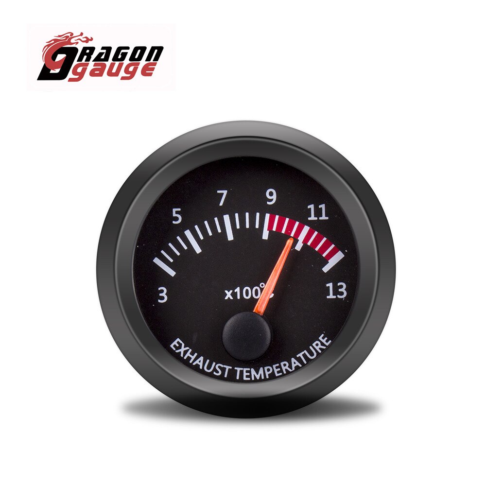 DRACHEN GAUGE 52mm Wasser Temp/Öl Temp/Voltmeter/Öl Presse/Vakuum/Boost Gauge/luft Kraftstoff Verhältnis/EGT Gauge Mit Sensor für 12V Auto: Silber