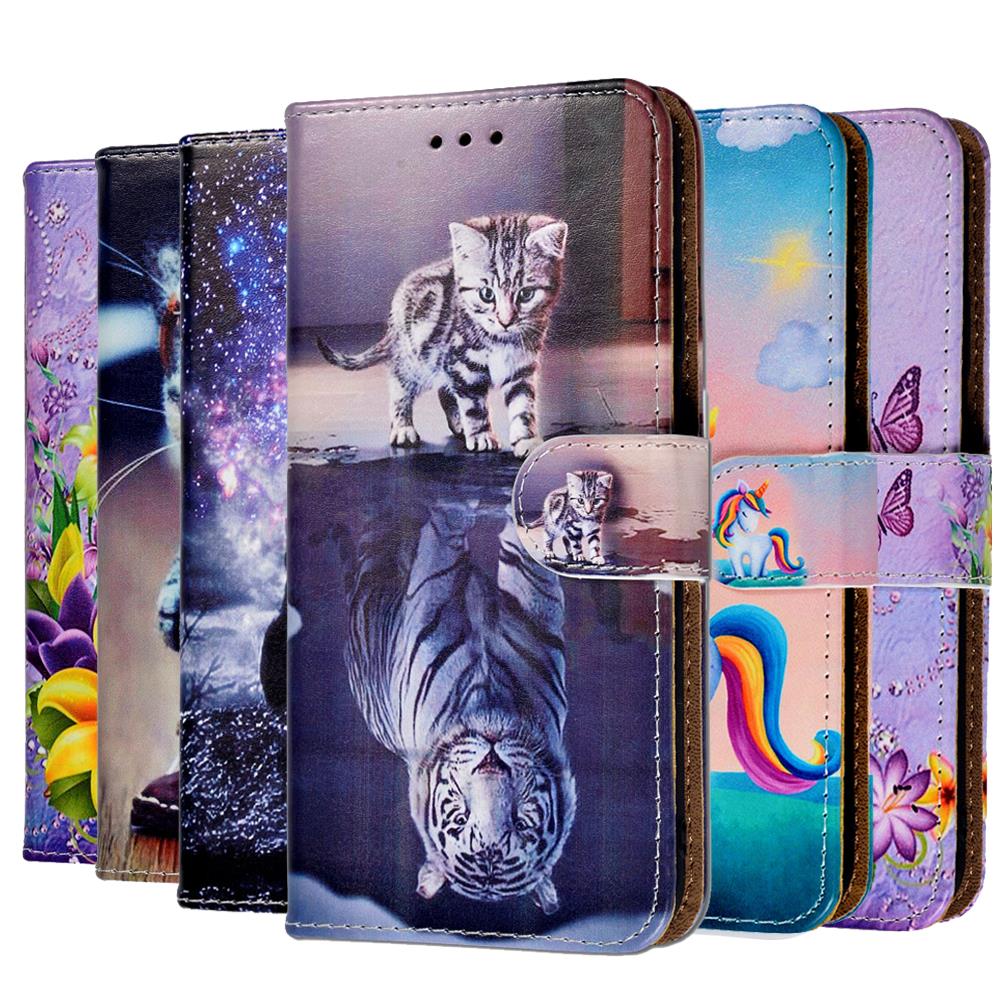 6.4" For Samsung Galaxy M11 Case Leather Flip Back Cover Phone Case For Samsung M11 SM-M115F M115F M 11 Cases Coque