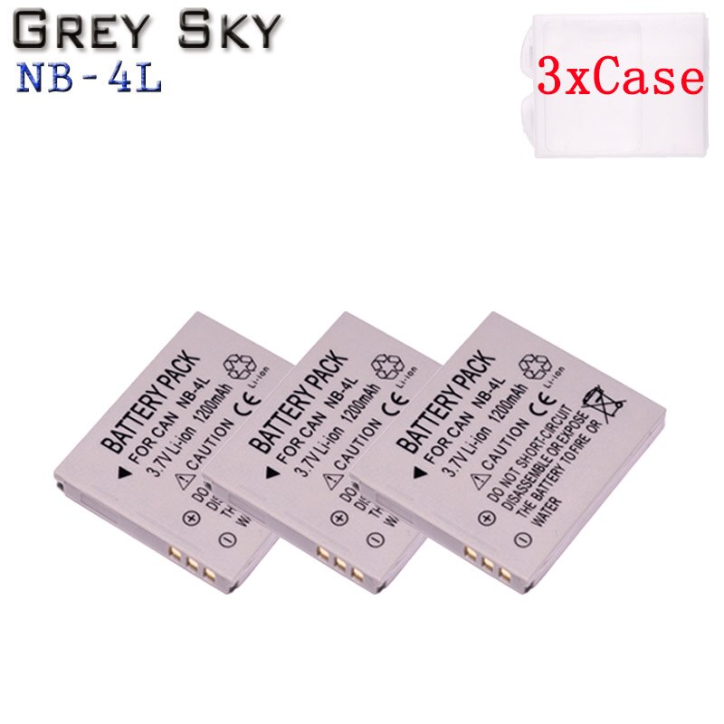 3Pcs Bateria NB-4L Nb 4L NB4L Batterij Voor Canon ... – Grandado