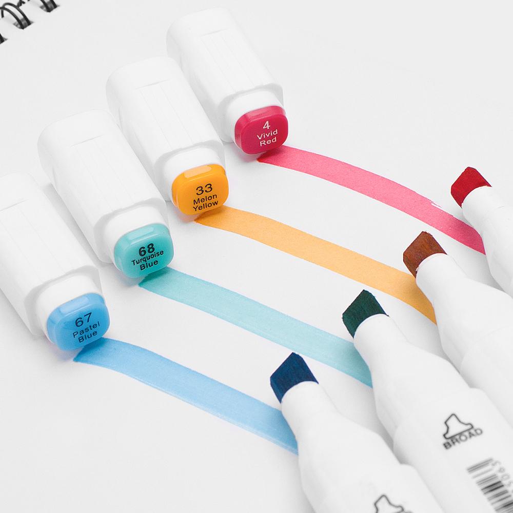 Alcohol Based Markers Touchfive for Drawing Sketch Marker Pen Set Dual tip 10/30/40/60/80/168 Colors Art Marker for School