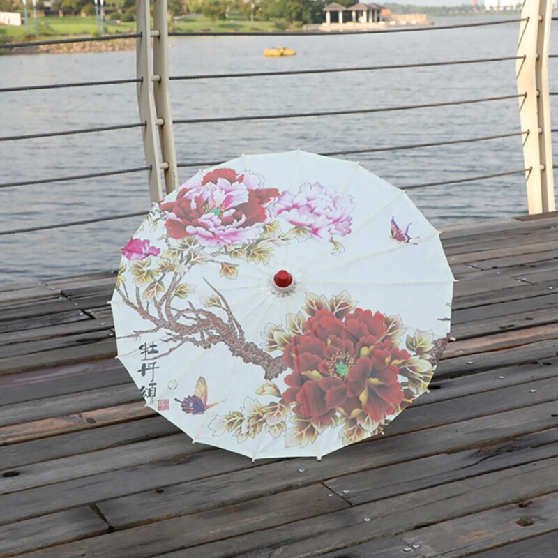 Women's Rain Umbrella Chinese Umbrella fengshui Silk Dance Japanese Decorative Bamboo Umbrella Oil Paper Umbrella parasol