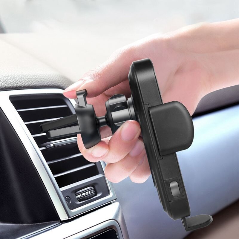 Auto Draadloze Oplader Inductie Auto Mount Snelle Draadloze Opladen Voor Air Vent Mount Phone Houder