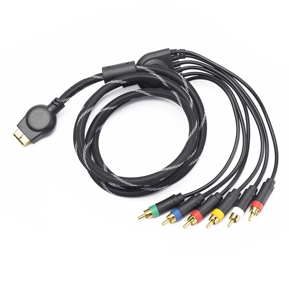 Component av kabel høj opløsning hdtv komponent rca audio video kabel kompatibel med til  ps3 ps2 spillekonsol